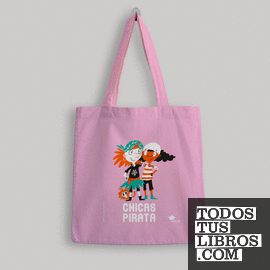 Bolsa de tela 'Chicas Pirata' - color rosa