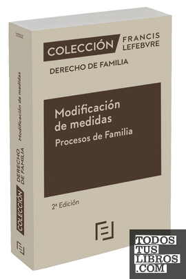 Modificación de medidas. Procesos de Familia 2ª edición