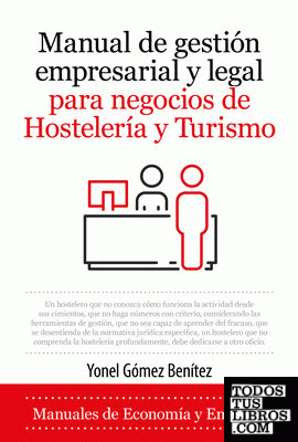 Manual de gestión empresarial y legal para negocios de Hostelería y Turismo