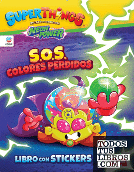 Libro de Stickers Superthings Neon Power - España