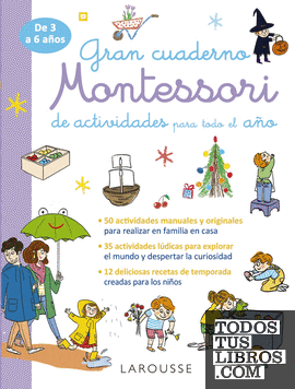 Gran cuaderno Montessori de actividades para todo el año