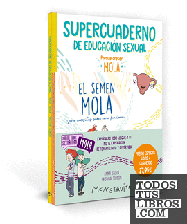 Pack Aprende con Menstruita (El semen mola + Supercuaderno de educación sexual) (Menstruita)