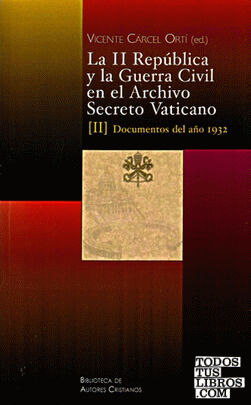 La II República y la Guerra Civil en el Archivo Secreto Vaticano: Documentos de los años 1933 y 1934
