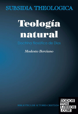 Teología natural. Doctrina filosófica de Dios