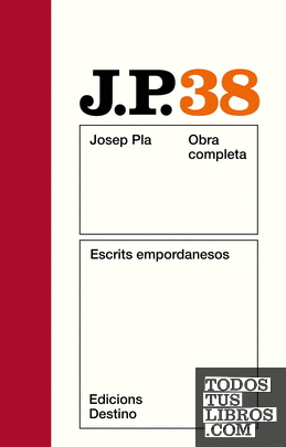 O.C.J.PLA 38 ESCRITS EMPORDANESOS