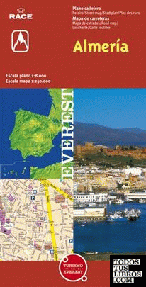 Almería. Plano callejero y mapa de carreteras