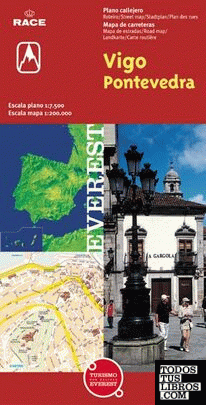 Vigo / Pontevedra. Plano callejero y mapa de carreteras
