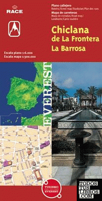 Chiclana de la Frontera / Playa de La Barrosa. Plano callejero y mapa de carreteras