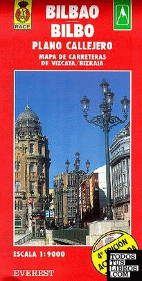 Bilbao, Vizcaya. Plano callejero y mapa de carreteras