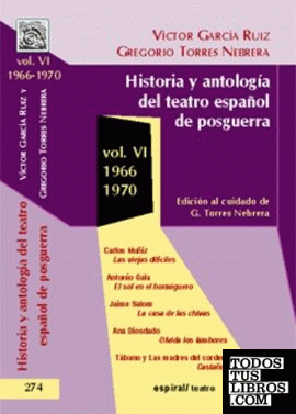 Historia y antología del teatro español de posguerra (1966-1970). Vol. VI