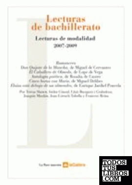 Lecturas de bachillerato. Lecturas de modalidad 2007-2009