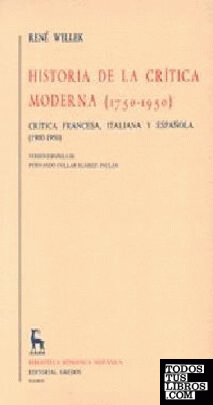 Historia critica moderna 1 (1750-1950)