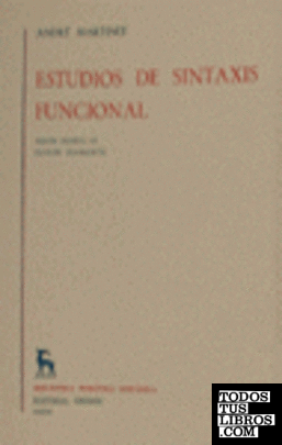 Estudios de sintaxis funcional