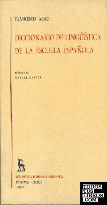 Diccionario linguistica escuela española