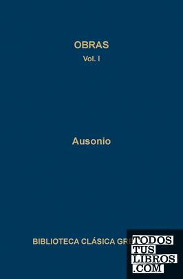 Obras (ausonio) vol. 1