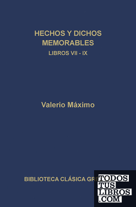 312. Hechos y dichos memorables. Libros VII-IX