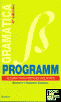 Programm, alemán para hispanohablantes. Libro de gramática