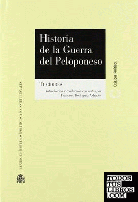 Historia De La Guerra Del Peloponeso De Tucídides 978-84-259-1229-0