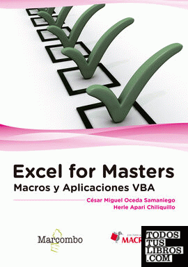 Excel for Masters . Macros y Aplicaciones VBA