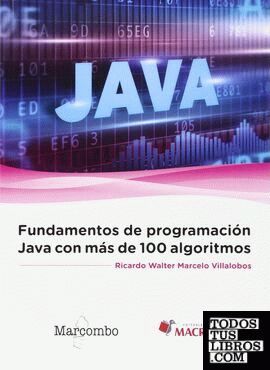 Fundamentos de programación Java con más de 100 algoritmos