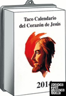 Taco calendario del Corazón de Jesús pared 2014