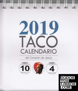 Taco calendario 2019 peana sagrado corazón