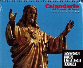 Calendario 2019 pared con faldillas sagrado corazon