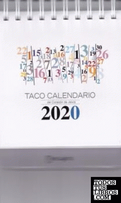 TACO CALENDARIO 2020 PEANA NUMEROS