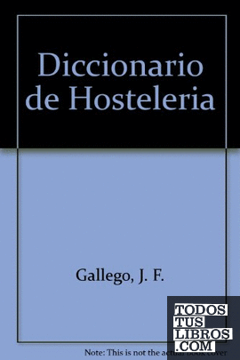 DICCIONARIO HOSTELERIA