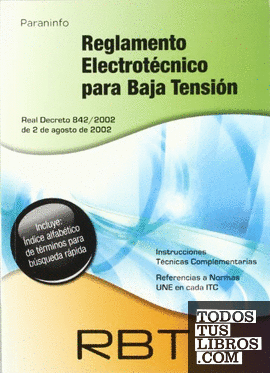 RBT Reglamento electrotécnico para baja tensión