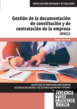 Gestión de la documentación de constitución y de contratación de la empresa