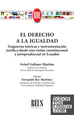 El derecho a la igualdad: exigencias teóricas e instrumentación jurídica desde una visión constitucional y jurisprudencial en Ecuador