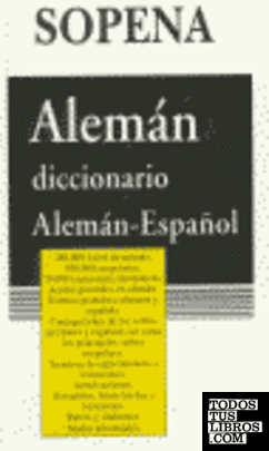 Dicc sopena Aleman Español / Español Alemán (2 vols.)