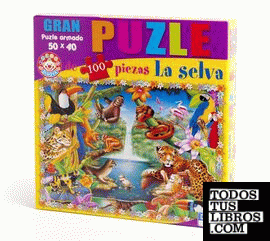 GRAN PUZZLE DE 100 PIEZAS. YATE DE ANIMALES