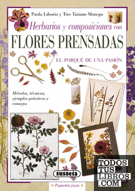 Herbarios y composiciones con flores prensadas