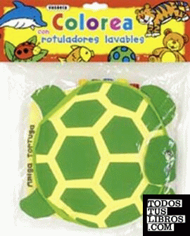 Amiga tortuga, colorea con rotuladores lavables