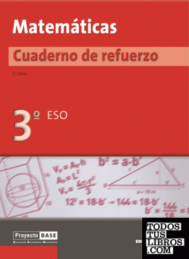 Matemáticas. Cuaderno de refuerzo 3º BASE