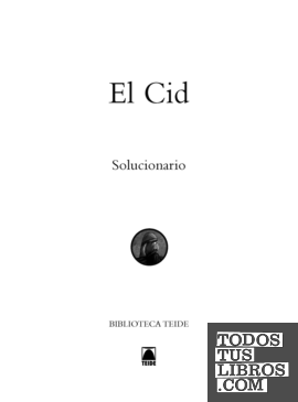 Guía didáctica. El Cid. Biblioteca Teide
