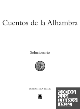 Solucionario. Cuentos de la Alhambra. Biblioteca Teide
