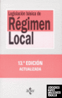 Legislación básica de régimen local