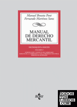 Manual de derecho mercantil I