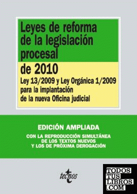 Leyes de reforma de la legislación procesal de 2010