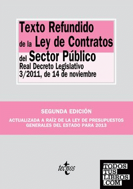 Texto refundido de la Ley de Contratos del Sector Público