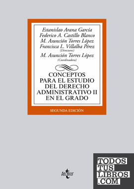 Conceptos para el estudio del Derecho administrativo II en el grado
