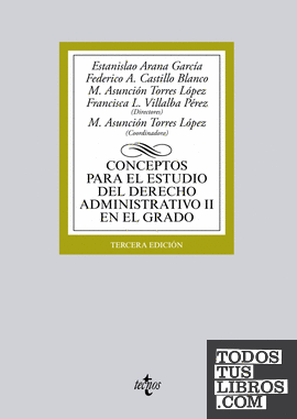Conceptos para el estudio del Derecho administrativo II en el grado