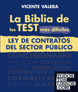 La BIBLIA de los Test más difíciles de la Ley de Contratos del Sector Público