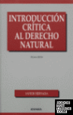 Introducción crítica al derecho natural