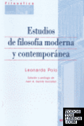 Estudios de filosofía moderna y contemporánea