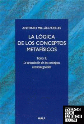 La lógica de los conceptos metafísicos. II. La articulación de los conceptos extracategoriales