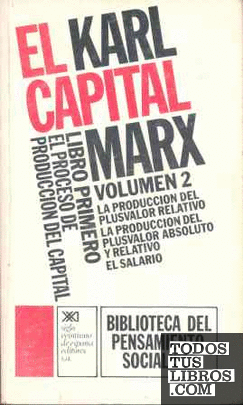 El Capital. Libro primero, vol. 2.